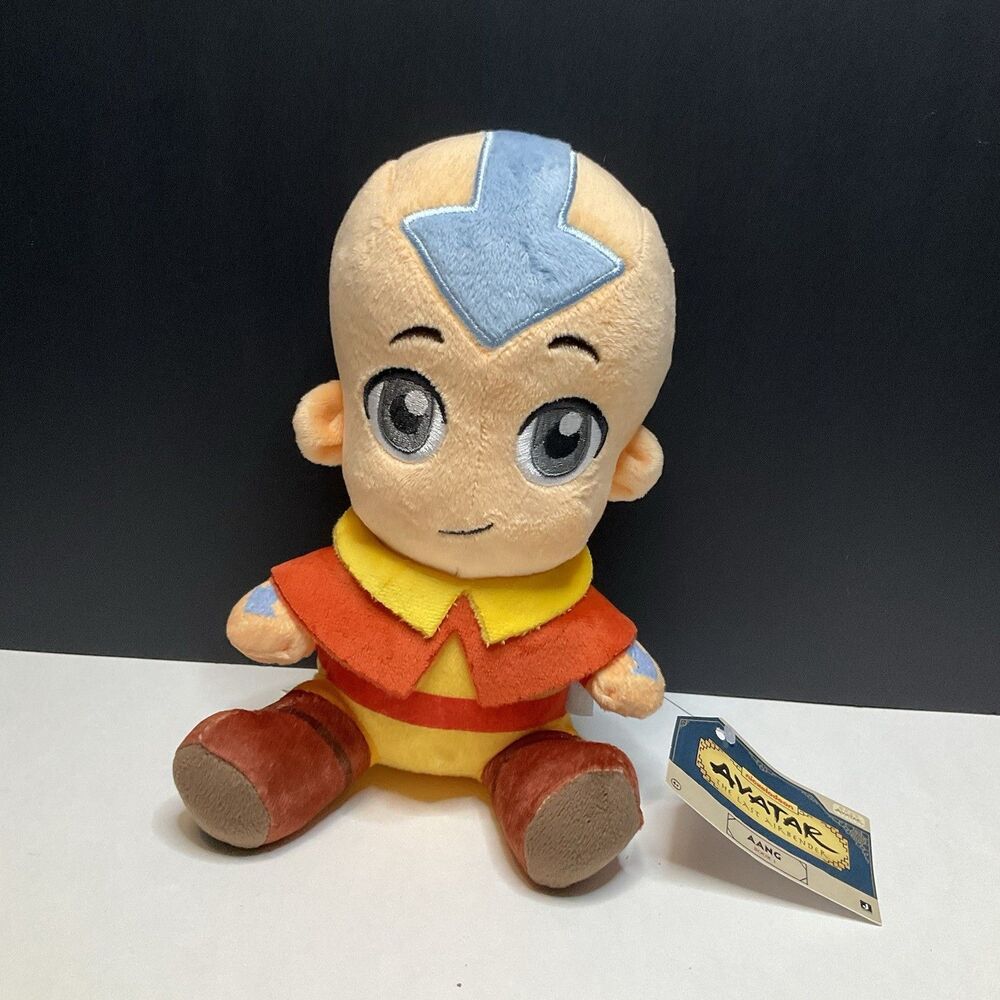 Jazwares Official Avatar The Last Airbender Aang Book One Stuffed Plush Doll 8"